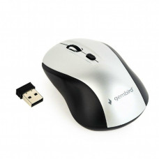 Gembird MUSW-4B-02-BS Wireless optical mouse  Black/Silver