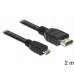 DeLock Cable MHL male > High Speed HDMI male 2m