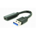 Gembird A-USB3-AMCF-01 USB 3.1 AM to Type-C f.male adapter cable 10cm Bla�
