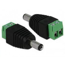 DeLock Adapter DC 5.5 x 2.1 mm male > Terminal Block