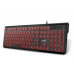 Genius SlimStar 260 Keyboard Black/Red HU