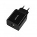 Astrum CH260 fekete hálózati töltőfej 1X USB-C, 1X USB, 2,4A - 12W