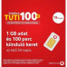 Vodafone TUTI 100+ aktiválatlan sim kártya 1GB adat és 100 perc
