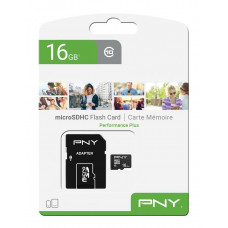 16GB PNY microSDHC Performance Plus Class 10 + adapterrel