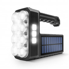Szolár COB LED zseblámpa - munkalámpa funkcióval - 18581