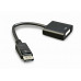 Gembird A-DPM-DVIF-002 DisplayPort to DVI adapter cable Black
