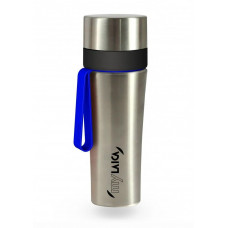 MyLAICA rozsdamentes acél vízszűrős kulacs kék szilikon pánttal 0,5 p for