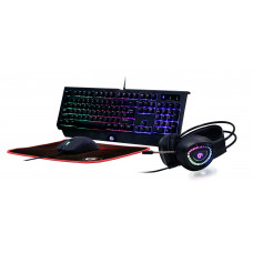 Gembird GGS-UMGL4-01-HU Phantom 4-in-1 Backlight Gaming kit Black HU