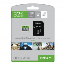 32GB PNY microSDXC Elite Class 10 UHS-I + adapterrel