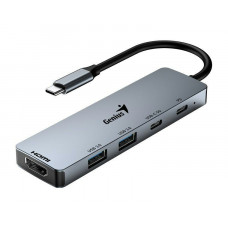 Genius UH-500 USB-C to HDMI 2xUSB3.0 USB-C 100W PD Grey