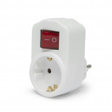 Delight fali dugalj kapcsolóval fehér (05688)