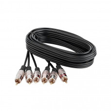 KPO1004-3 3RCA - 3RCA kábel,aranyozott fém csatlakozóval 3m PREMIUM