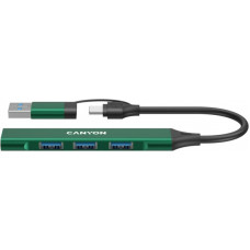 Canyon CNS-TDS02GR 4-portos USB2.0 HUB Green