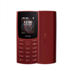 Nokia 105 (2023) nyomógombos mobiltelefon, dual SIM, piros