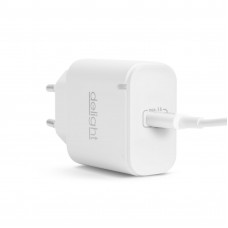 Delight Hálózati Adapter Type-C -gyorstöltő, PD20W - fehér