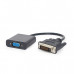 Gembird DVI-D (Dual Link) (24+1) to VGA adapter cable Black