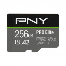 256GB PNY microSDXC Pro Elite Class 10 U3 V30 A2 + adapterrel