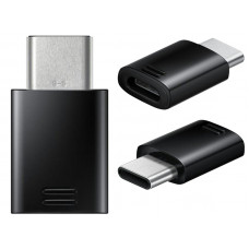 Samsung gyári micro USB Type-c átalakító adapter fekete (G950 Galaxy p f