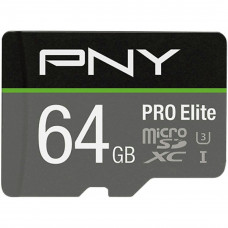 64GB PNY microSDXC Pro Elite Class 10 U3 + adapterrel