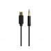 Gembird CCA-CM3.5M-1.5M USB type-C to stereo 3.5 mm AUX cable 1,5m Black