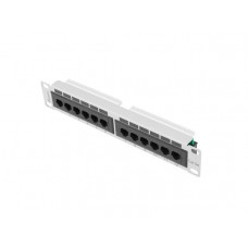  Lanberg 12-port Patch Panel 1U Grey