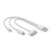 iPhone USB töltőkábel 3in1